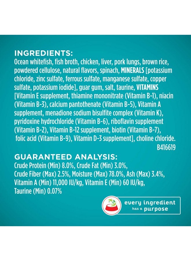 Purina ONE Indoor, Natural, High Protein Pate Wet Cat Food, Indoor Advantage Ocean Whitefish & Rice - (Pack of 12) 3 oz. Pull-Top Cans - Image 4