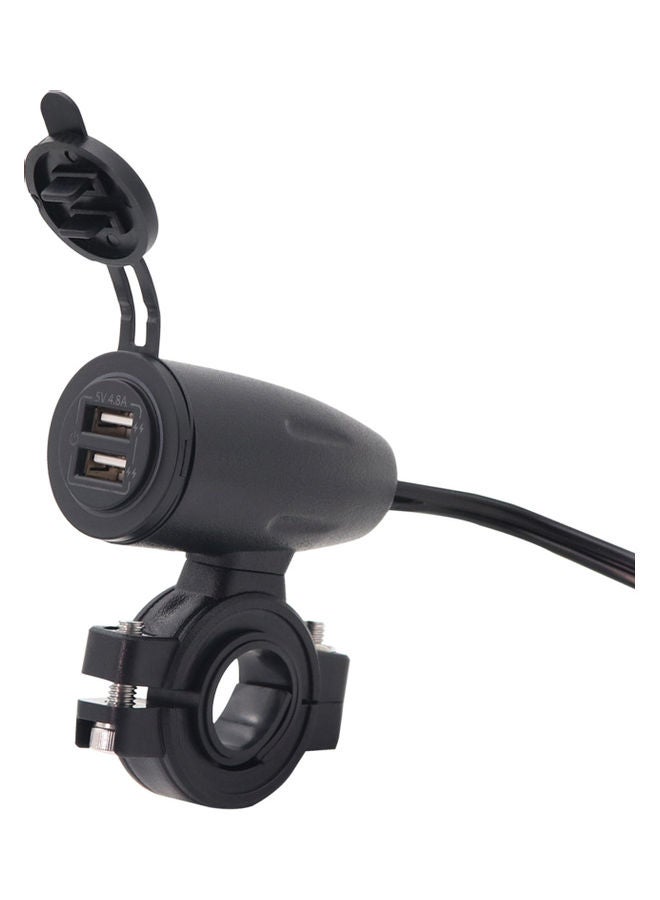 NIBEMINENT Waterproof Motorcycle Handlebar Power Adapter Charger  - Image 1