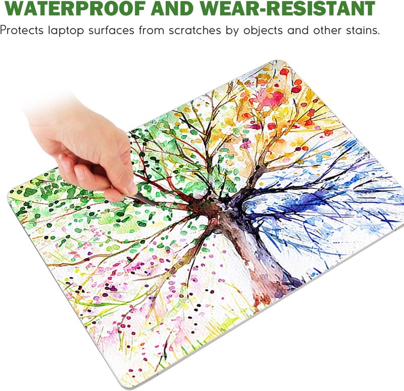 DINKY Laptop Skin Sticker Decal, 12" 13" 13.3" 14" 15" 15.4" 15.8 inch Laptop Universal Reusable Vinyl Skin Stickers Cover Art Decal Notebook PC Personalized Protector-Colorful Tree - Image 4