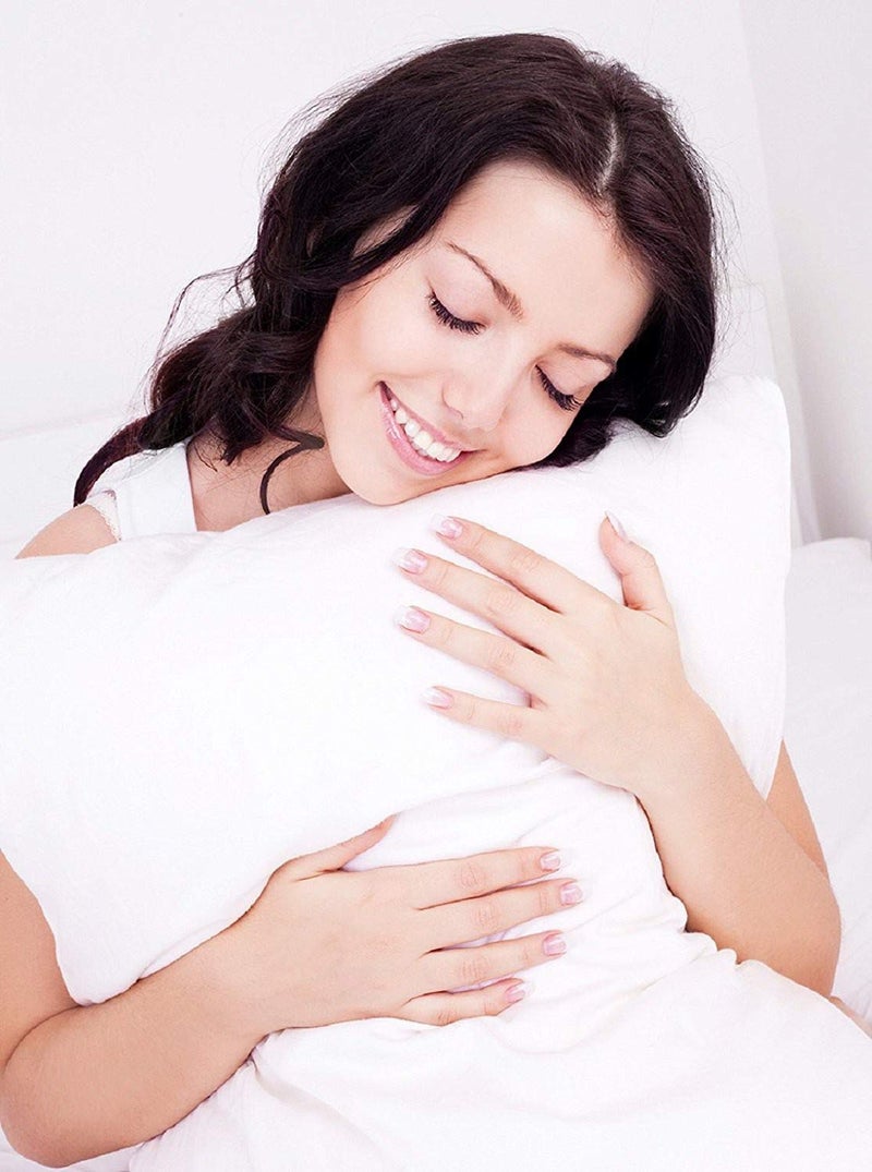 Booming Pillow BOOMING PILLOW Polyester Fibre Pretty Sleeping Pillow Pack of 2White 47x61  - Image 2