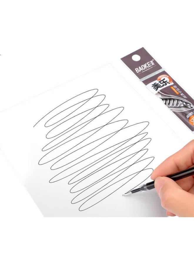 Baoke (Baoke) Ps2790 Push-Button Neutral Pen Refill 0.5Mm Black Ink Pen Signature Pen Replacement Core Cs Conical Pen Tip 12Pcs/Box - Image 3