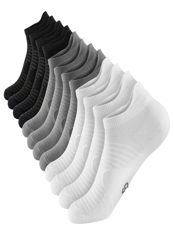 PAPLUS Compression Running Socks For Men and Women , Ankle Socks with Arch and Ankle Support, No Show Athletic Socks Low Cut for Running, Cycling, Golf - Image 1