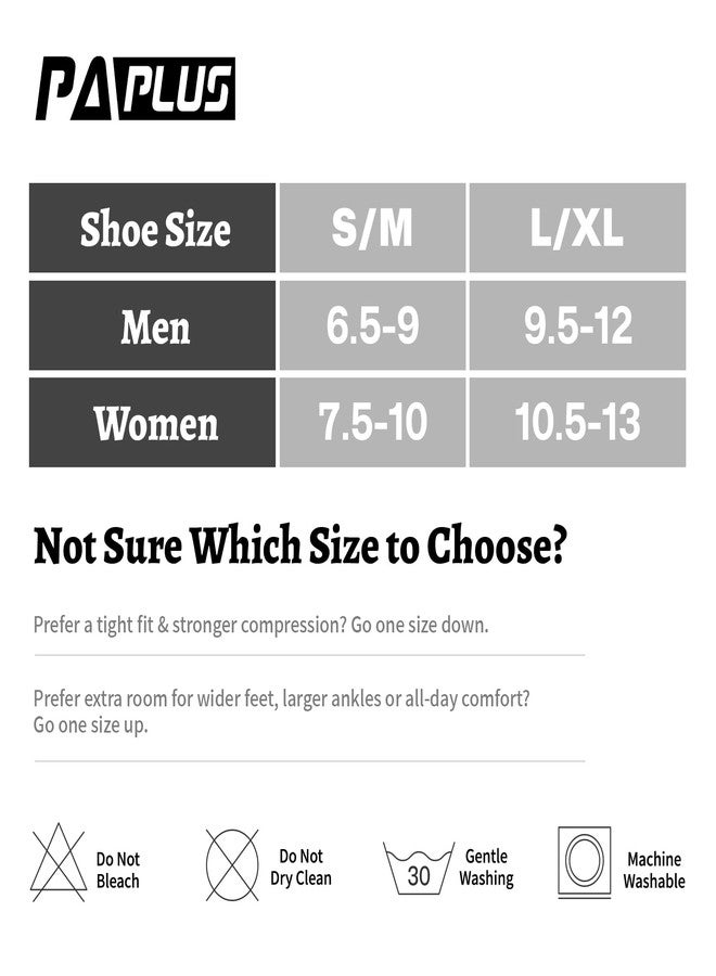 PAPLUS Compression Running Socks For Men and Women , Ankle Socks with Arch and Ankle Support, No Show Athletic Socks Low Cut for Running, Cycling, Golf - Image 2