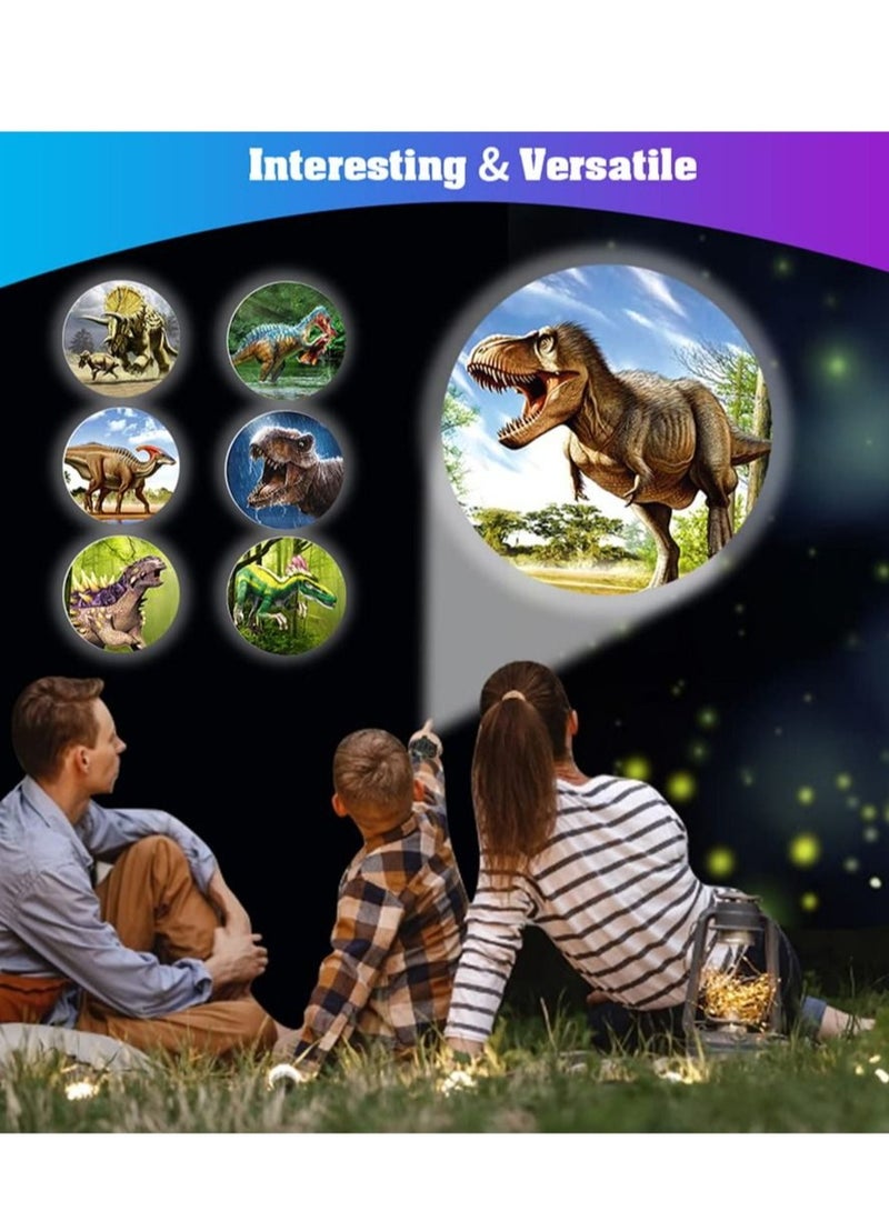 كابتن تيك Watch with 24 Kinds of Dinosaur Projection Pattern Cartoon Children Digital Dinosaur Watch Toy for Boys and Girls Children Toy Watches with Cover Adjustable Date and Time Projector Watch - Image 2