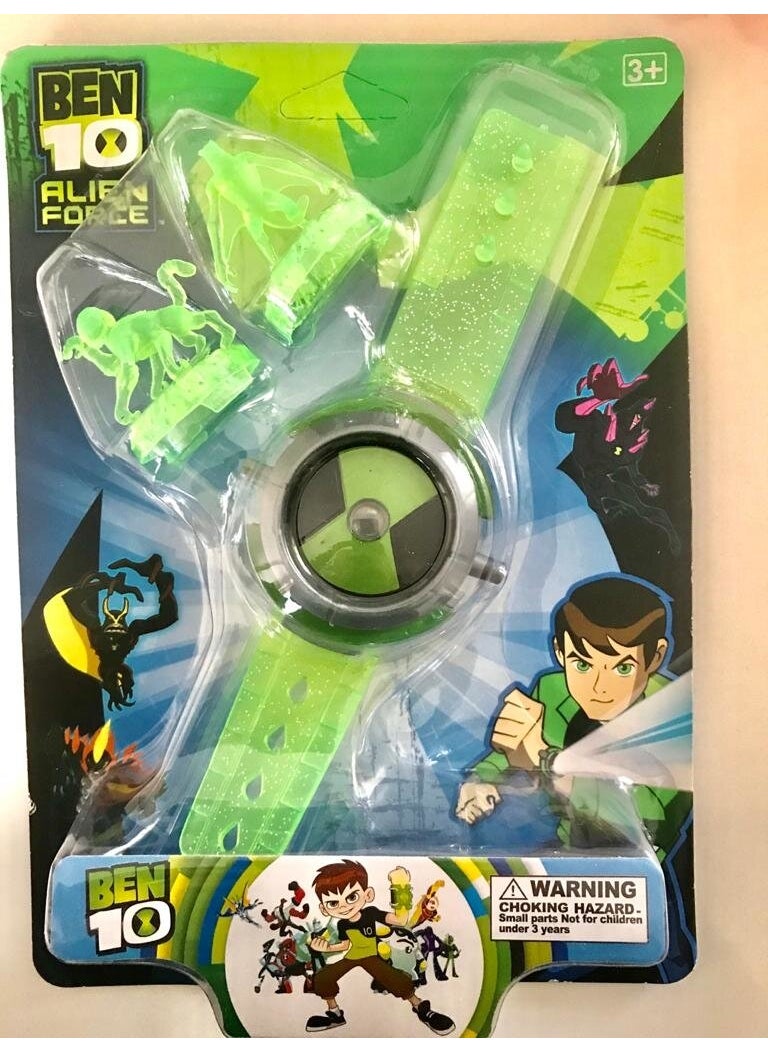 BEN 10 - Toy Benten Clock Clock Figured Space Light Ben Ten - Image 1