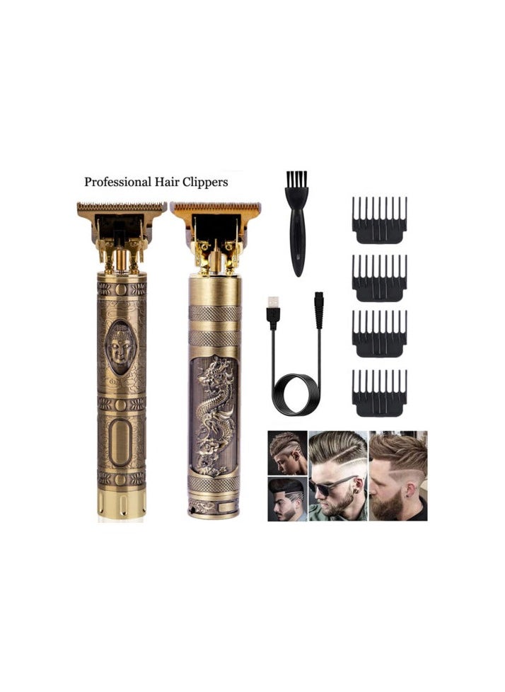 Cronier T99 Original Professional Hair Clipper and Beard Trimmer, Gold, GZ-T99  - Image 2
