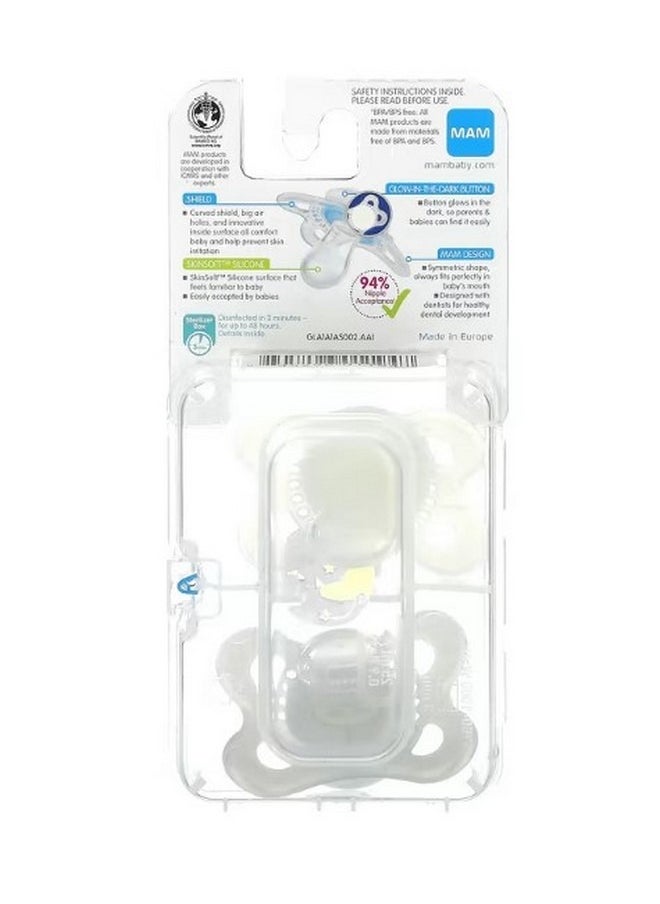 MAM Night Pacifier 0 6 Months 2 Count  - Image 2