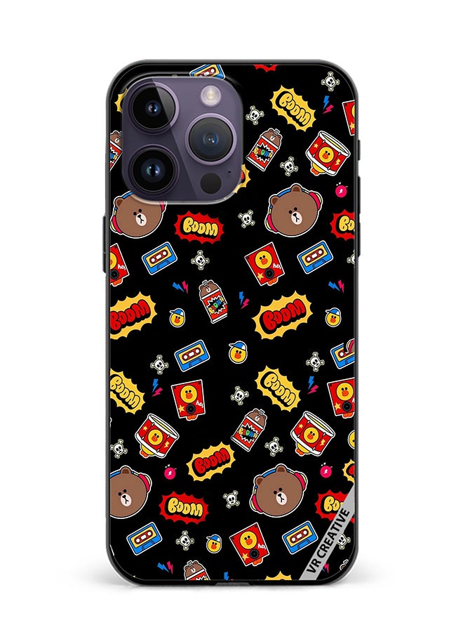 VR CREATIVE Protective Case Cover For Apple iPhone 16 Pro Max Boom Design Multicolour