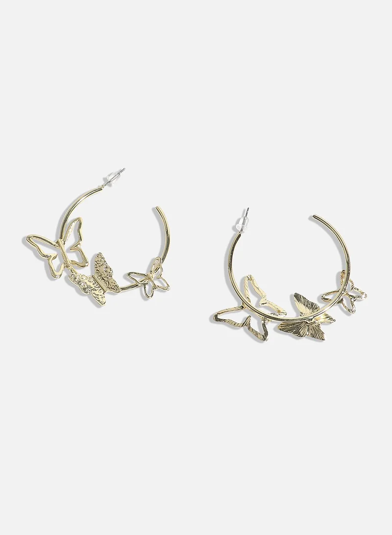 Sohi  Glamorous Circles Artificial Hoop Earring Jewellery for Women | Best Price UAE