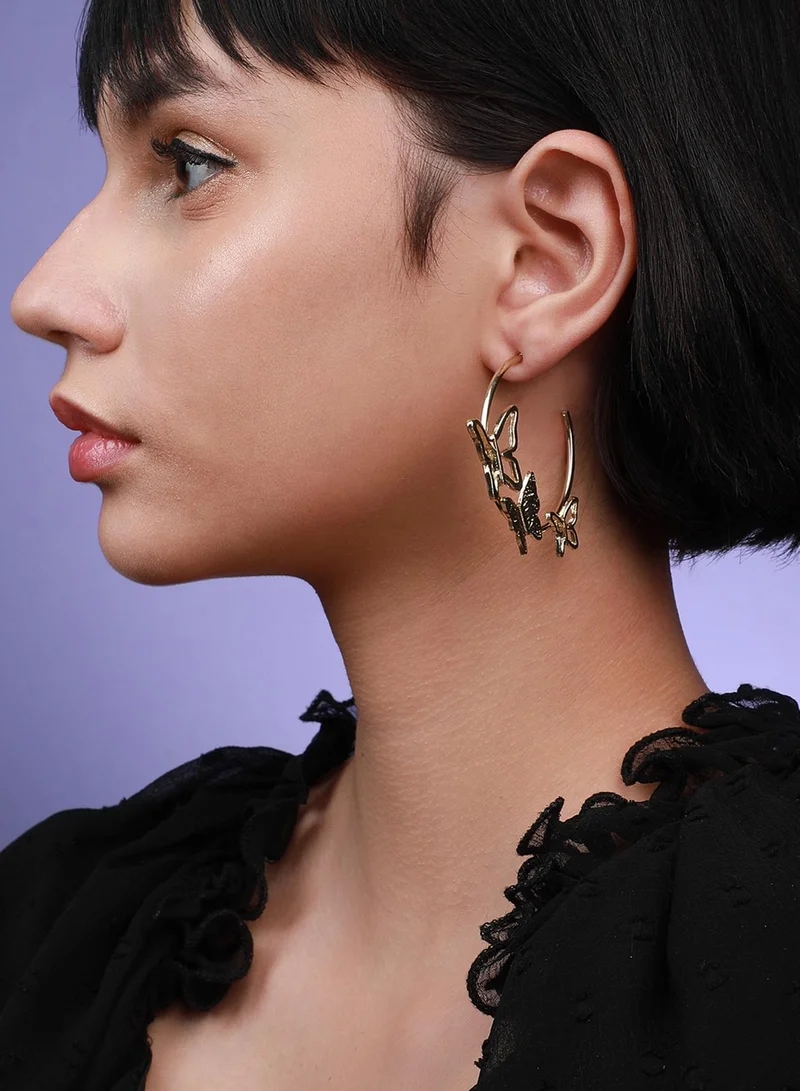 Sohi  Glamorous Circles Artificial Hoop Earring Jewellery for Women | Best Price UAE