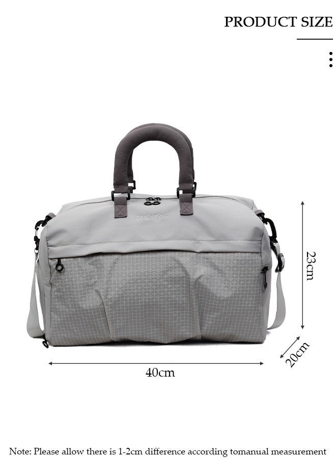 DUNISO Travel Duffel Bag, Weekender Overnight Carry-on Gym Bag for Women Men, Waterproof Sports Duffle Bag With Shoe Compartment, Wet Pocket and Trolley Sleeve, Multi-Purpose Travel Bag for Yoga, Swim, Hospital Bag, Weekend Getaway - Image 2