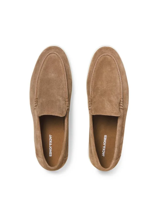 JACK & JONES Whiskey Brown Casual Loafers for Men | Best Price UAE