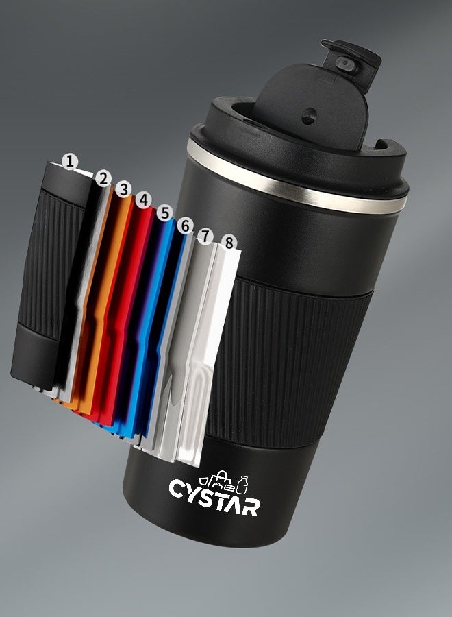 سيستار كوب القهوة السفر 510ML / 17oz الفولاذ المقاوم للصدأ الفراغ الجليد والمشروبات الساخنة معزولة الكأس للمكتب المنزلي في الهواء الطلق تعمل السيارة - Image 4