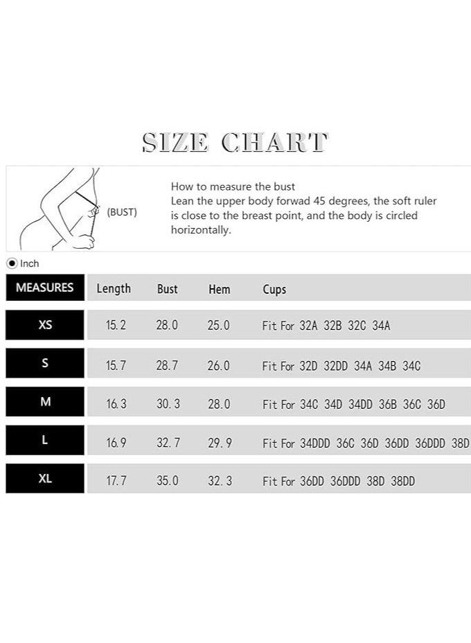 Women's Tank Top Padded Sports Bra Running Workout Yoga Crop Top - Image 5