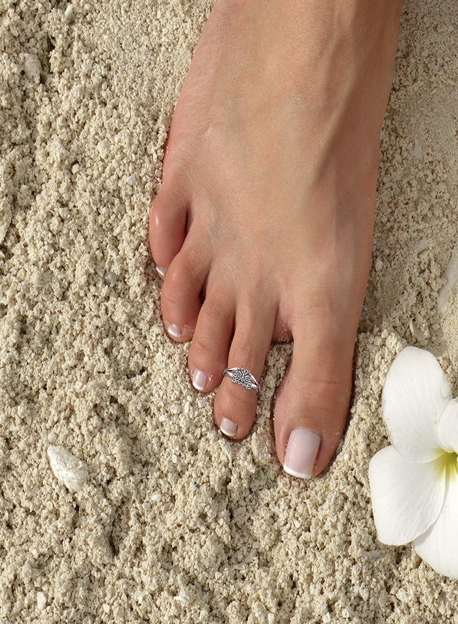 Sariel 925 Sterling Silver Toe Rings for Women Boho Adjustable Mid Finger Rings Summer Vacation Ocean Beach (Butterfly) - Image 5