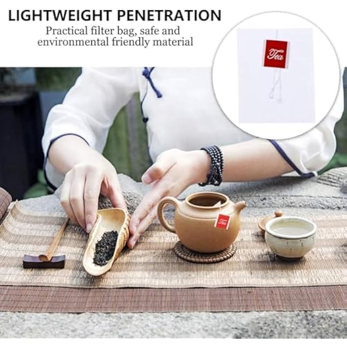 Bukela Nylon Tea Infuser Bags 100Pcs Disposable Filter Bags For Loose Leaf Fruit Herbal Tea Spice Coffee Herbs Spices Bouquet Garni Transparent 7 X 6Cm - Image 5