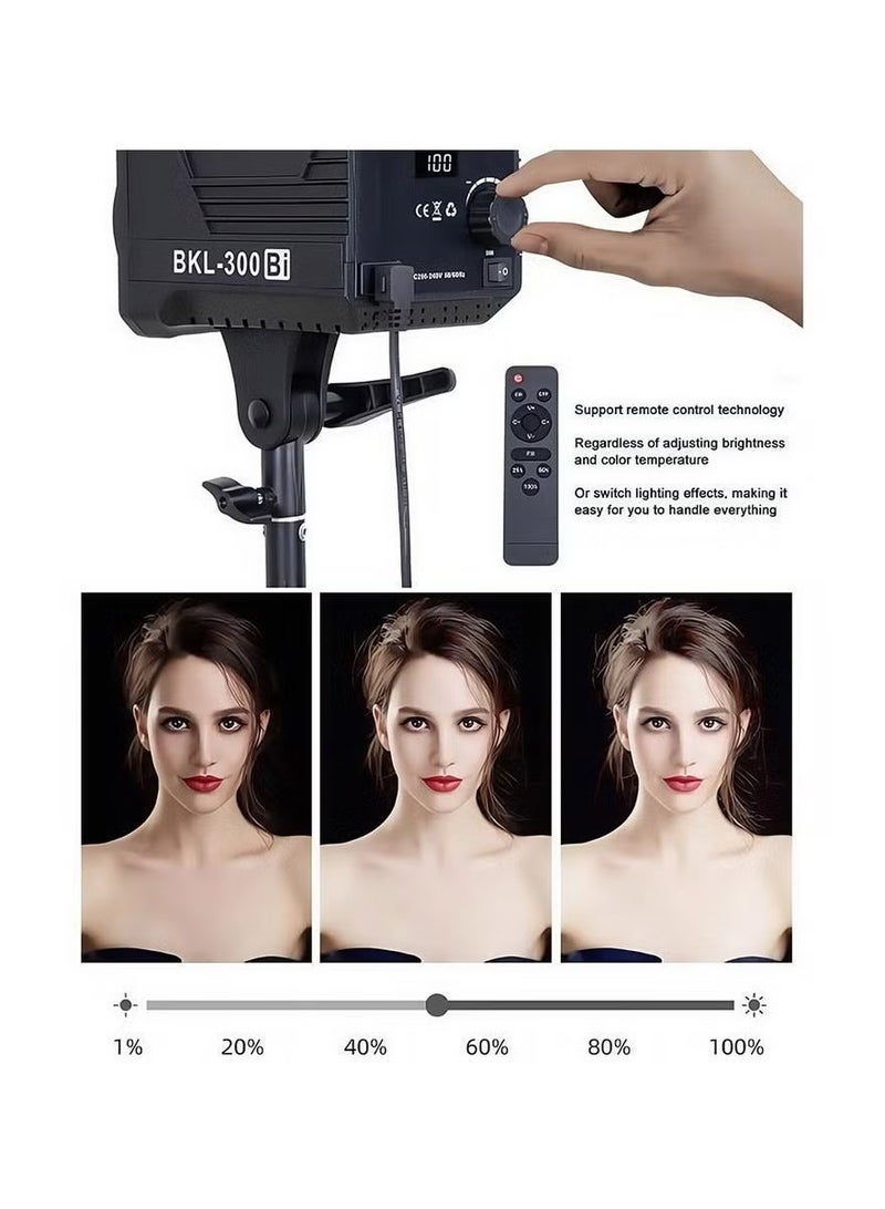 Glanfen Professional COB Photography Studio Lighting Kit,120W 2700-6500K Bi-Color Led Video Light with 60*90cm Softbox & Adjustable Stand for Photo/Video/Live Streaming - Image 3