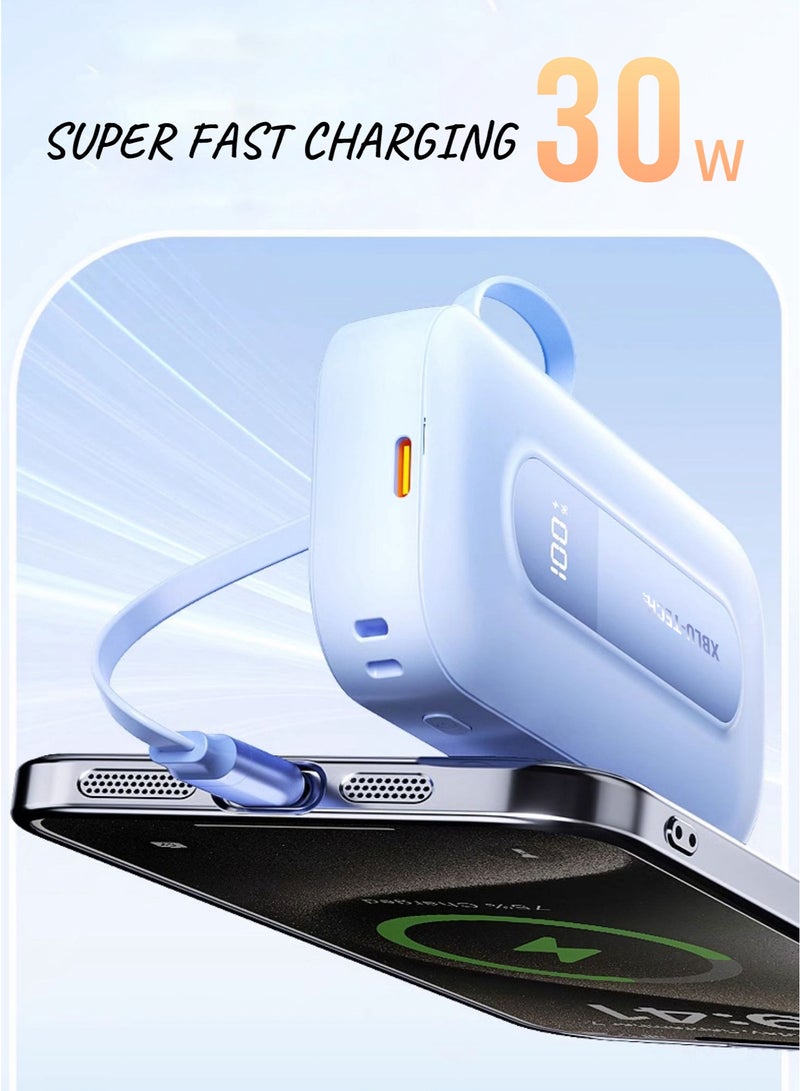 XBLU-TECH ET-010 10,000mAh 30W PD Power Bank Blue - Image 2