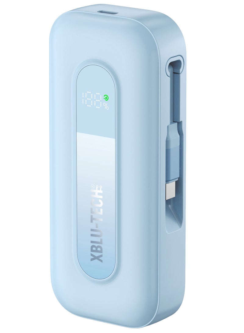 XBLU-TECH ET-010 10,000mAh 30W PD Power Bank Blue - Image 1