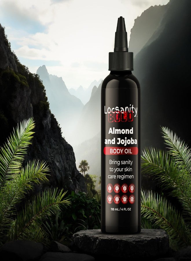 Locsanity Men's Body Oil, Jojoba Seed, Sweet Almond, Extra Virgin Olive, Coconut, Apricot Seed, Grapeseed, Marula, Aloe Vera 4oz - Image 3