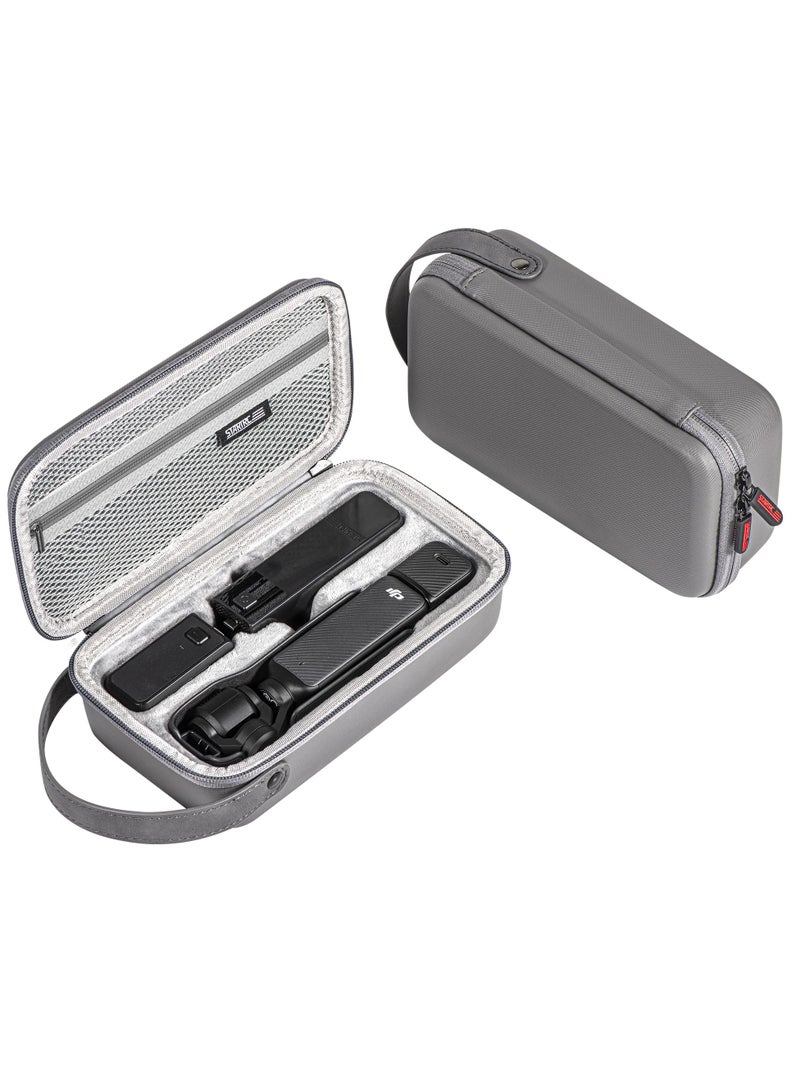SOLARAE DJI Osmo Pocket 3 Carrying Bag, Fit for Osmo Pocket 3, Waterproof Hard Carrying Case, Portable U Storage Protective Bag for DJI Osmo Pocket 3 Creator Combo Accessories, PU Leather Storage - Image 1