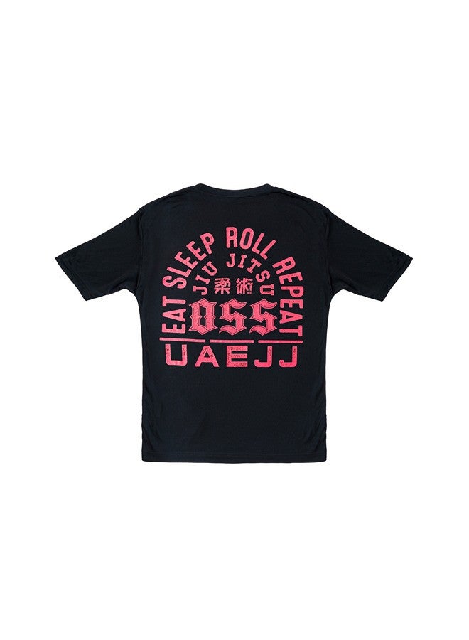 UAEJJ Jiu Jitsu Eat and Sleep T-Shirt for Kids | Martial Arts T-Shirt | Taekwondo T-Shirt | T-Shirt for Martial Arts | Karate T-Shirt for Kids | T-shirt for Judo Karate - Image 1