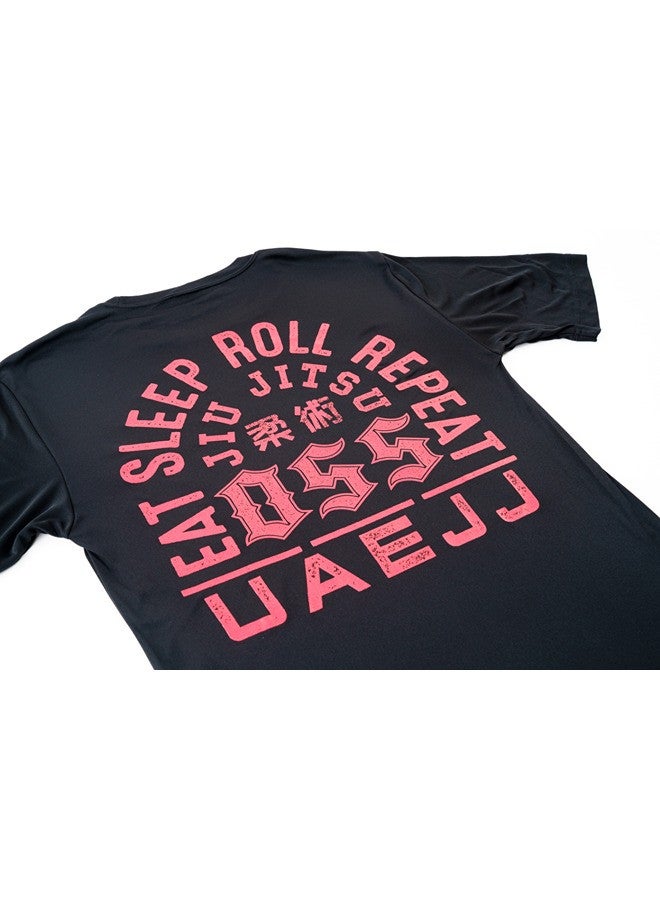 UAEJJ Jiu Jitsu Eat and Sleep T-Shirt for Kids | Martial Arts T-Shirt | Taekwondo T-Shirt | T-Shirt for Martial Arts | Karate T-Shirt for Kids | T-shirt for Judo Karate - Image 2