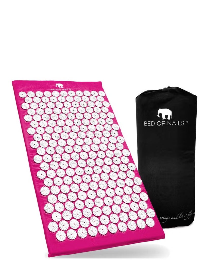 Bed of Nails Acupressure Mat - Pink - Image 1