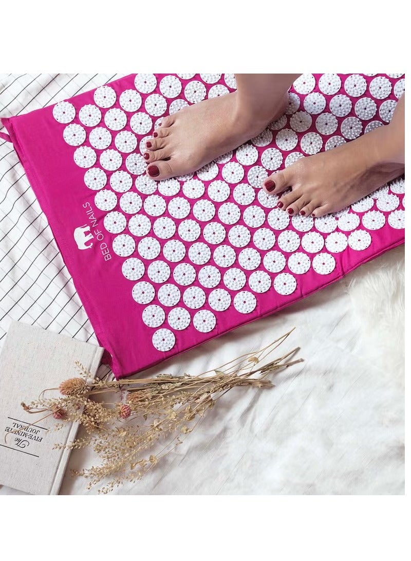 Bed of Nails Acupressure Mat - Pink - Image 3