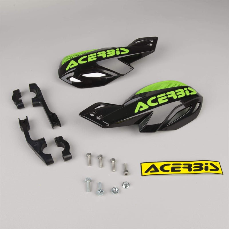 أكربس واقيات يد Acerbis Uniko MX ذات فتحات تهوية (أسود/أخضر) - Image 3