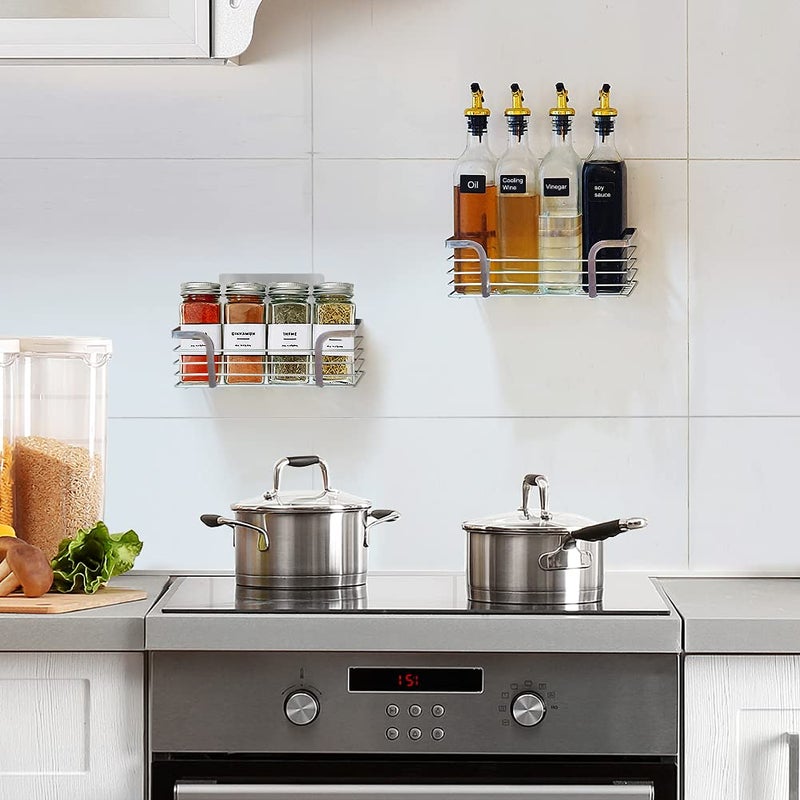 Yougai Shower Caddy Shower Shelf with Soap Dish and 4 Hooks  SUS304 Stainless Steel Shampoo Holder Bathroom Shower Organizer No Drilling Adhesive Wall Mounted Storage Shelves Basket Accessories-3 Pack - Image 4