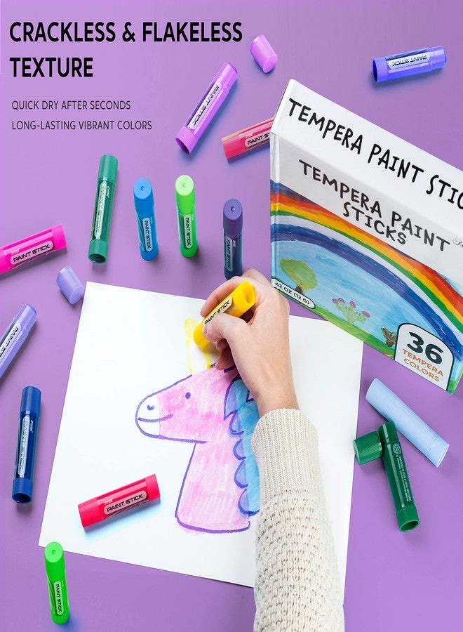 JOYIN 36 Pieces Tempera Colouring Pens, Quick Drying and No Mess, Colouring Pens for Craft Projects, Art Christmas Gifts for Your Children and Artists - Image 2