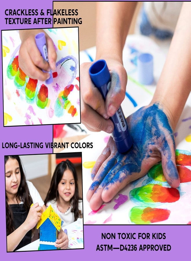 JOYIN 36 Pieces Tempera Colouring Pens, Quick Drying and No Mess, Colouring Pens for Craft Projects, Art Christmas Gifts for Your Children and Artists - Image 4