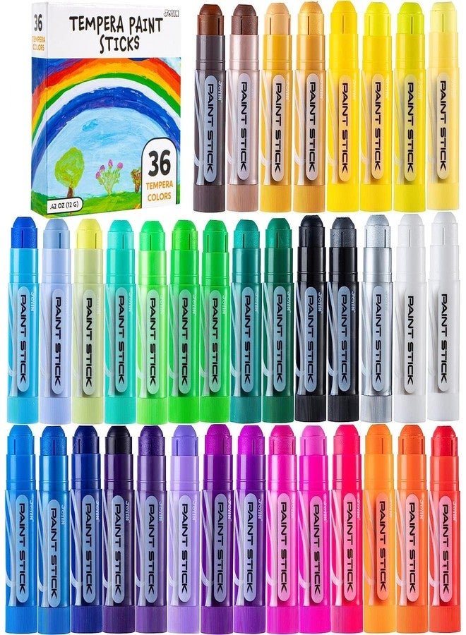 JOYIN 36 Pieces Tempera Colouring Pens, Quick Drying and No Mess, Colouring Pens for Craft Projects, Art Christmas Gifts for Your Children and Artists - Image 1