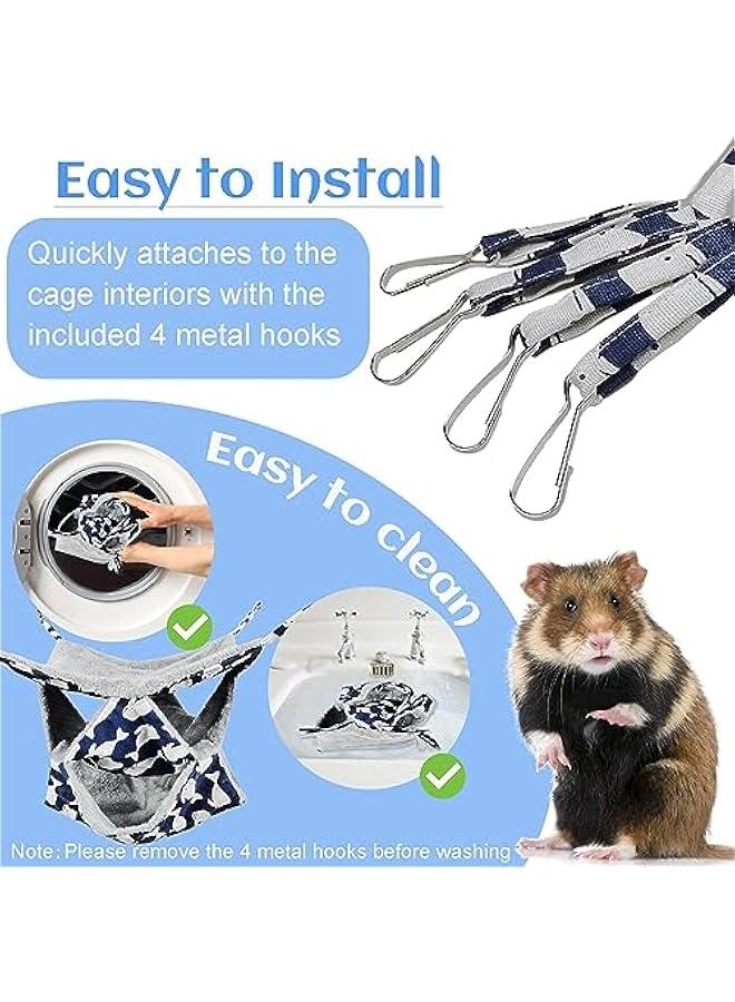 Generic Small Pet 3 Tier Hanging Sleeping Pouch Hammock Bed for Squirrel, Hamster, Sugar Glider, Marmosets. - Image 4