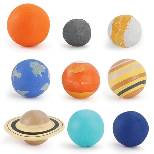 Mangdunt 9 Piece Universe Planet Solar System Model Nine Planets Model Solar System Planet Figure Cake Topper Decoration Collection Figure for Astronomy Enthusiast - Image 1