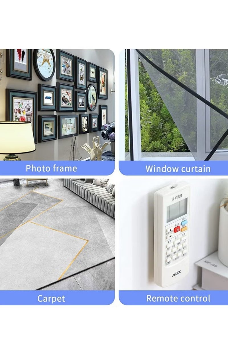 LuckSa 25 pieces Hook and Loop Tape Strips, with Adhesive Sticky Back Fastener, Heavy Duty Double Side Mounting Tape Industrial Strength Interlocking Tape for Home School Office, 1.2x4 inch - Image 4