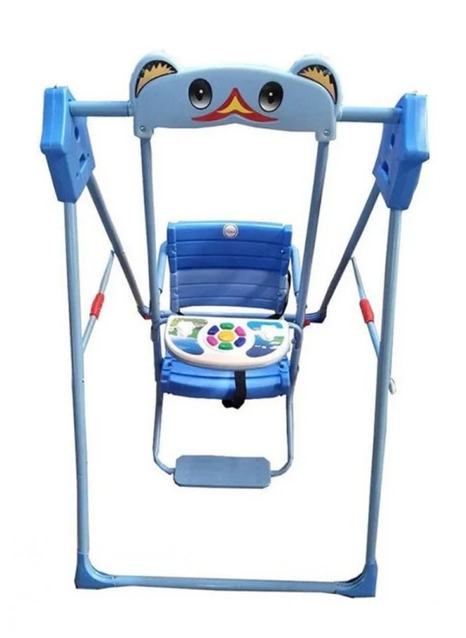 Baby Swing, Home Indoor Outdoor Swing with Safety Seat, Infant Swing, Backyard Swing Sets, Infant and Toddler Chair Swing Set Blue  - Image 4