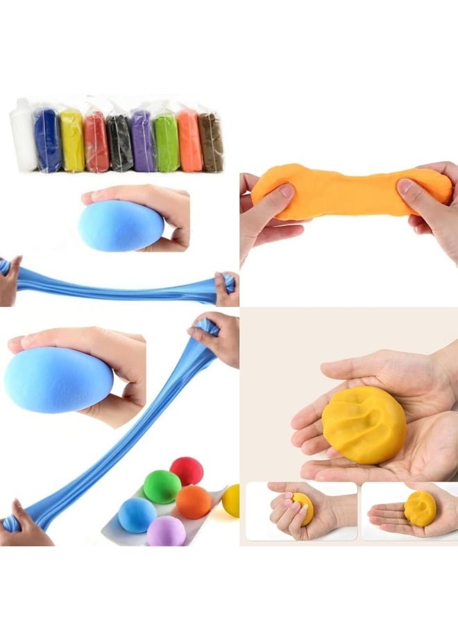 هالامودو 24 لون الهواء الجاف الطين مربع مستدير الخفيفة الطين DlY مجموعة - الطين والعجينة للأطفال مع الأدوات ، غير السامة ، خفيفة للغاية ، وسهلة الشكل للحرف الإبداعية DIY والنمذجة المتعة - Image 4