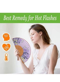 Y&D Small Folding Hand Fan for Women Chinese Japanese Vintage Bamboo Silk Fans Dance, Performance, Decoration, Wedding, Party, Gift  - Image 4