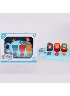 Generic Baby Cartoon Elephant Butterfly Electronic Organ Early Education Puzzle Multi-functional Electronic Organ-Specifications:Cartoon Butterfly Piano (English Window Box)  - Image 3