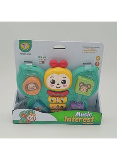 Generic Baby Cartoon Elephant Butterfly Electronic Organ Early Education Puzzle Multi-functional Electronic Organ-Specifications:Cartoon Butterfly Piano (English Window Box)  - Image 4