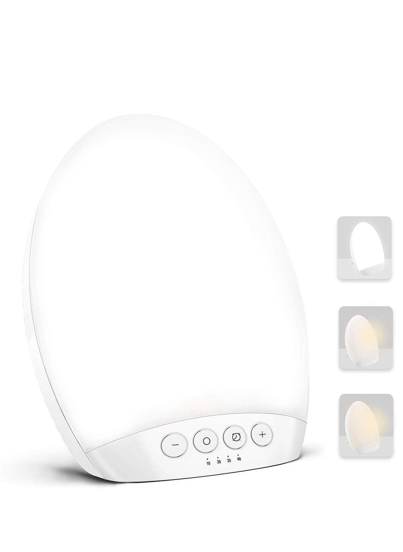 SYOSI - Light Therapy Lamp 10000 Lux Light, 4 Timer & Mode Happy Lamp, White/Natural/Warm Lighting, 5 Adjustable Brightness Levels, Memory Function for a Life - Image 1