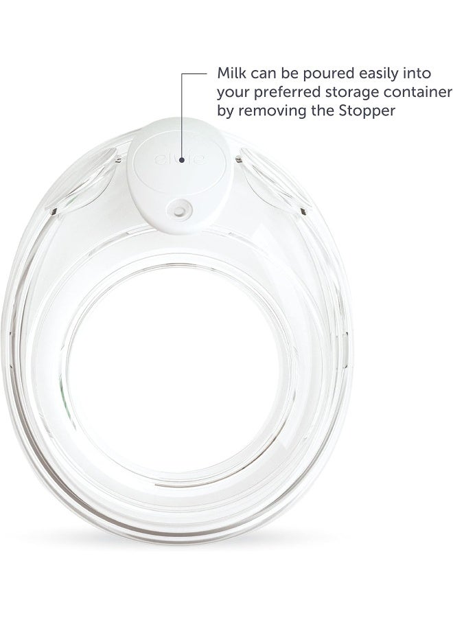 Elvie Stride 5 oz Breast Pump Cups - Dishwasher Safe, Food Grade Silicone, BPA Free - Accessories for Breastmilk Storage & Pumps - 2 Pack - Image 3