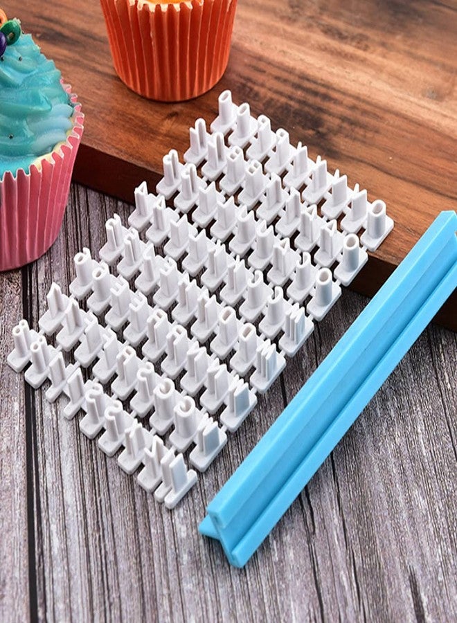 alladaga Pack of 72 Alphabet Number Letter Cookie Stamp Set Biscuit Fondant Decorating Baking Impress Mould - Image 3