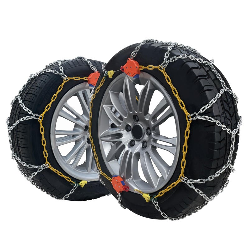 BDELI 232405 Adjustable Snow Tire Chains for Light Truck, SUV, Cars, Pickups, 2 Pack Anti-slip Snow Chains for Pickup Trucks Winter Tire Chains 235 50r20 235 55r19 235 60r18 235 80r16 snow chains for car - Image 1