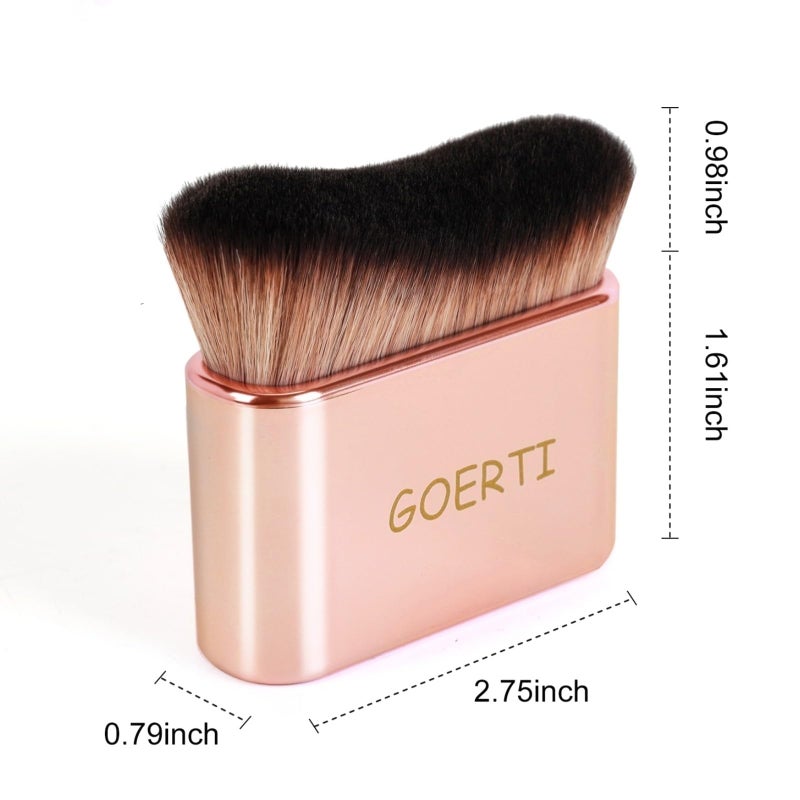 GOERTI Self Tanner Brush, Kabuki Brush for Body, Professional Body Makeup Brush for Flawless Leg Makeup, Bronzer Shimmer Glow Blend Brush, High Density Foundation Brush Makeup Brush for Cream - Image 2