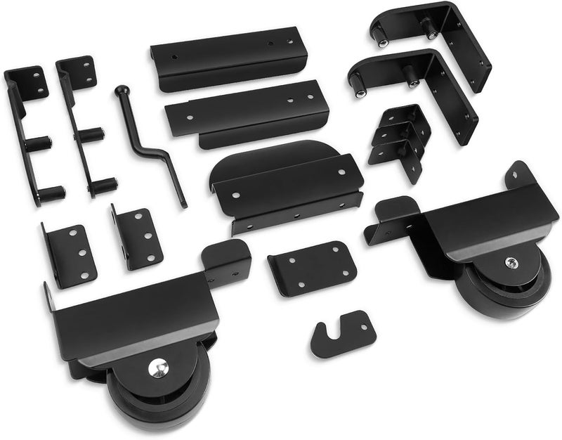 SDSNTE Sliding Gate KitHeavy Duty Sliding Gate Hardware for Smooth Secure Gate Operation  Easy Installation Black - Image 1