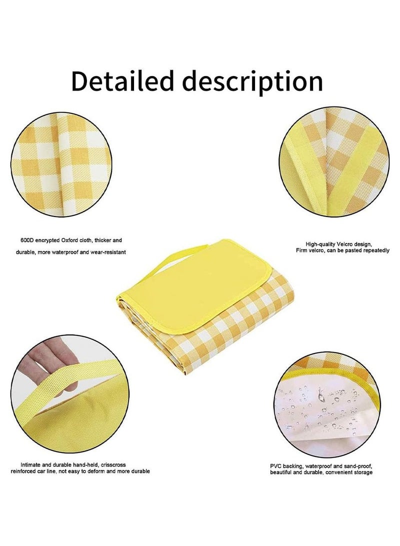 Generic Oxford Cloth Outdoor Picnic Mat Foldable Backpack Design Moisture-proof Garden Lawn Mat Beach Mat Tent Mat Camping Supplies (2M x 2M)  - Image 3
