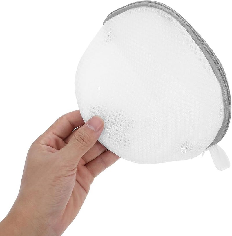 4Pcs White Mesh Bra Laundry Bags with Zipper Reusable Garment Organizer for Delicates - Image 3